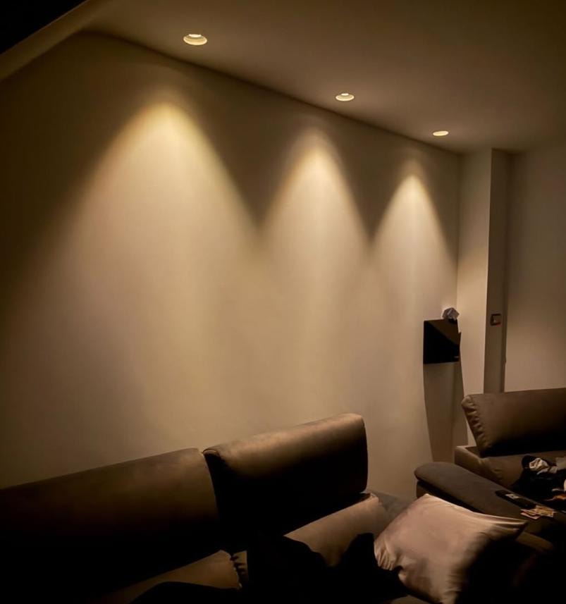 Cinema room downlighting