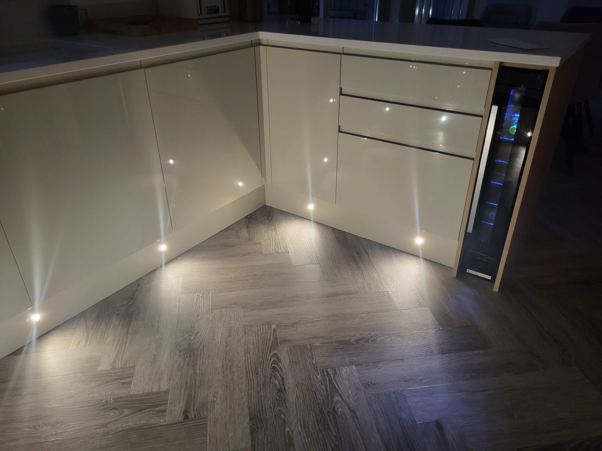 Kitchen plinth LED lighting