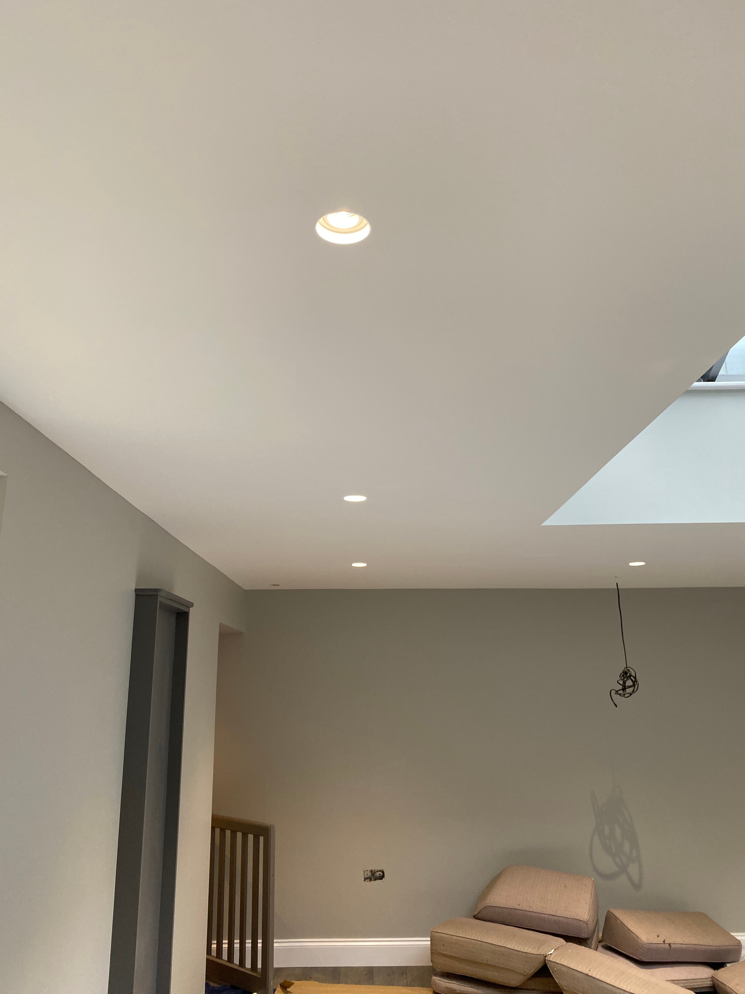 Stairwell recessed wall lights