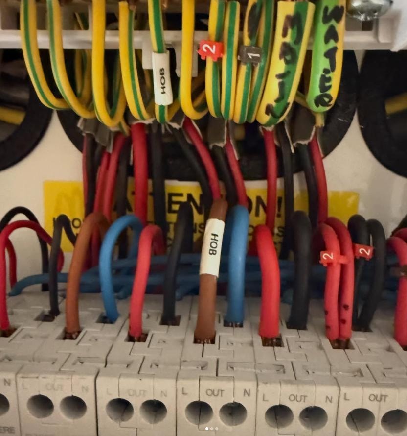 Electrical wiring and circuit connections